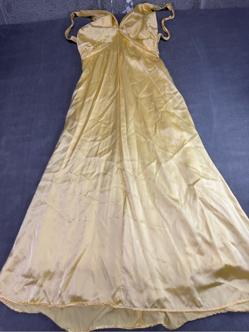 Reformation  Yellow Slip Dress